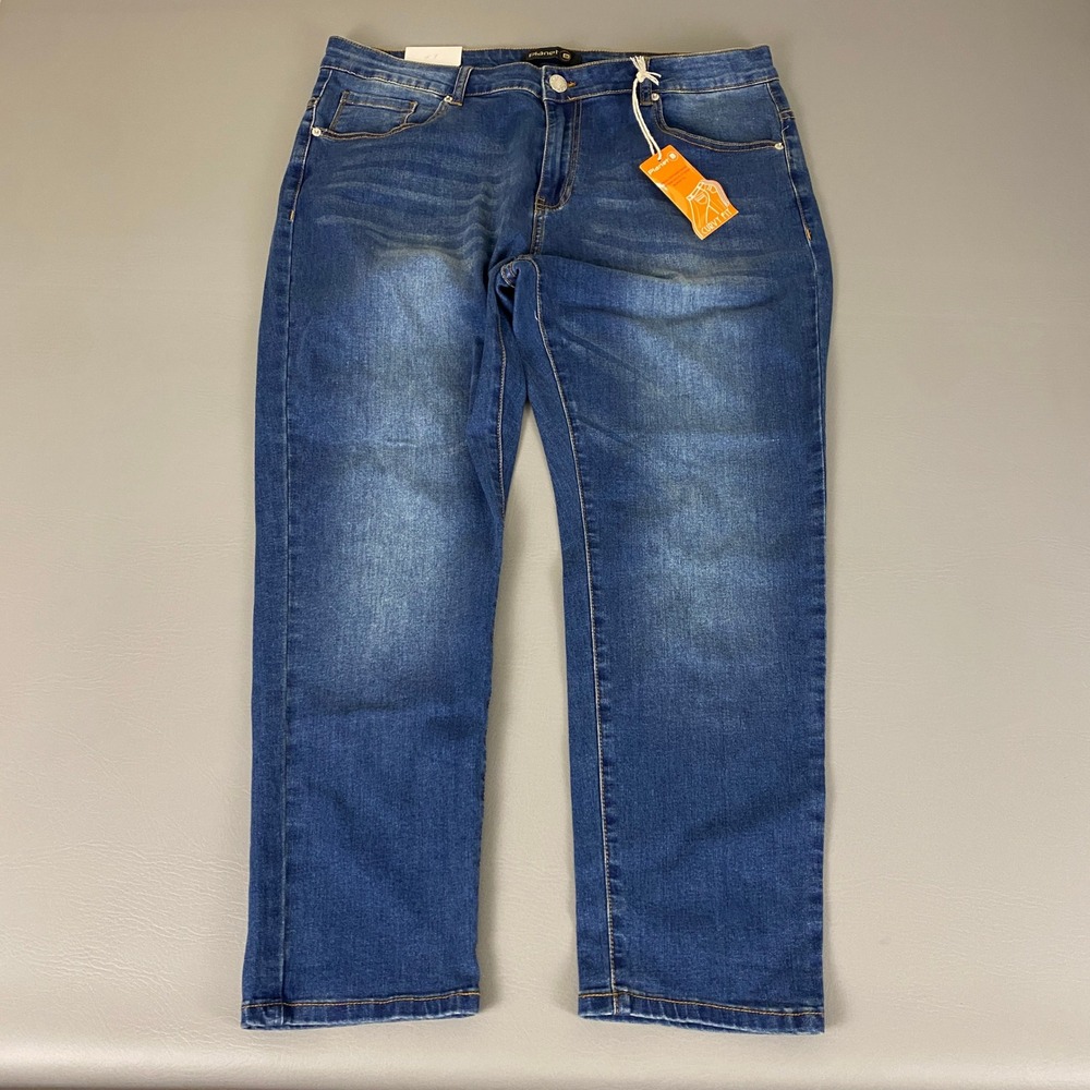 Planet B Jeans Women's Size 22 Blue‎ Denim Curvy Fit The Butt Lifter New NWT